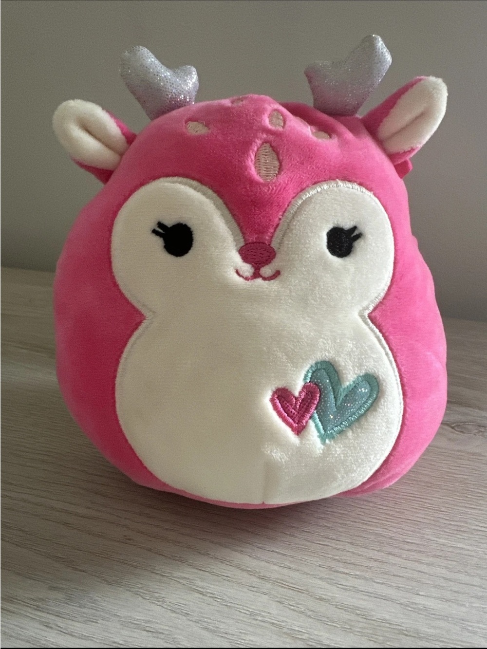Squishmallow Duchess The Pink Fawn 2021 Valentines Edition Plush 5 Inch New